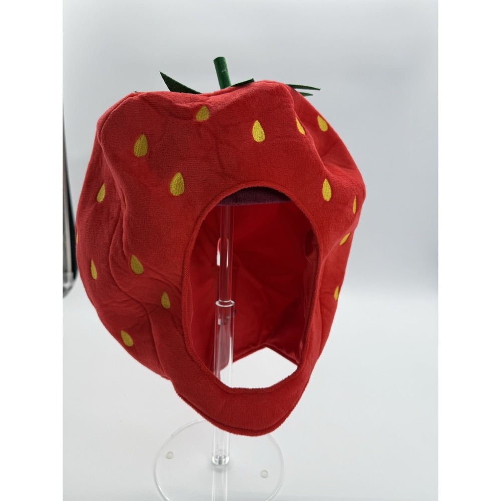 Cute Plush Hat Strawberry Soft Funny Novelty Costume Accessories for Dress up